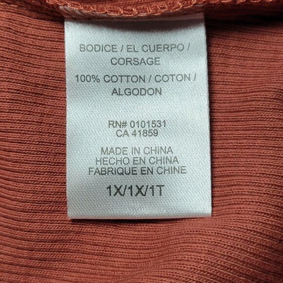 Mighty Fine Sunflower Embroidered Short Sleeve T-Shirt Sz 1X - Picture 6 of 9